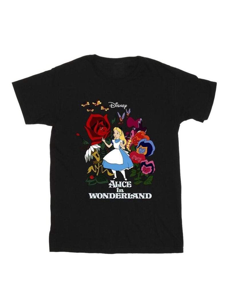 Disney - T-shirt ALICE IN WONDERLAND Noir - Kiabi
