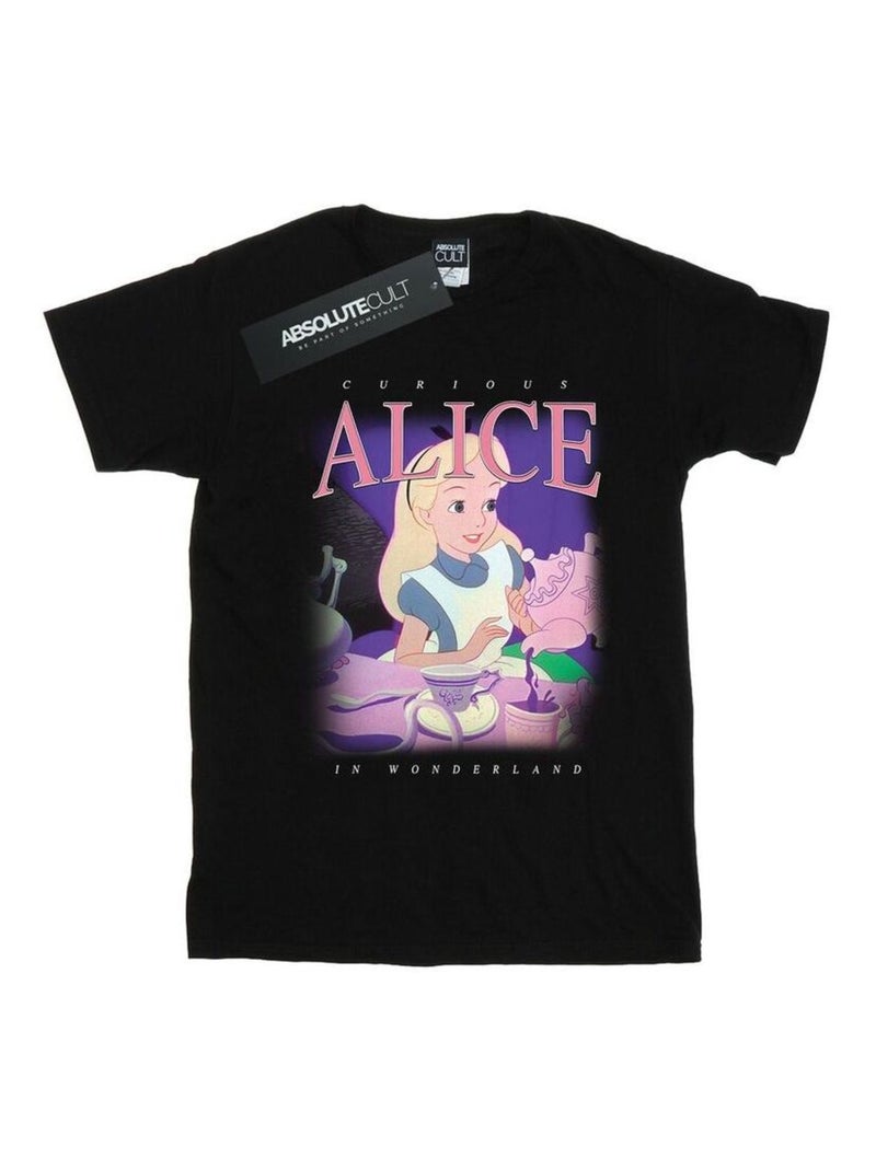 Disney - T-shirt ALICE IN WONDERLAND Noir - Kiabi