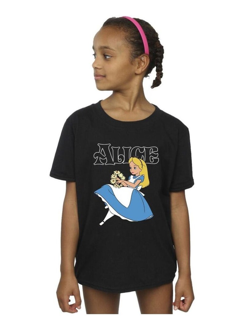 Disney - T-shirt ALICE IN WONDERLAND Noir - Kiabi