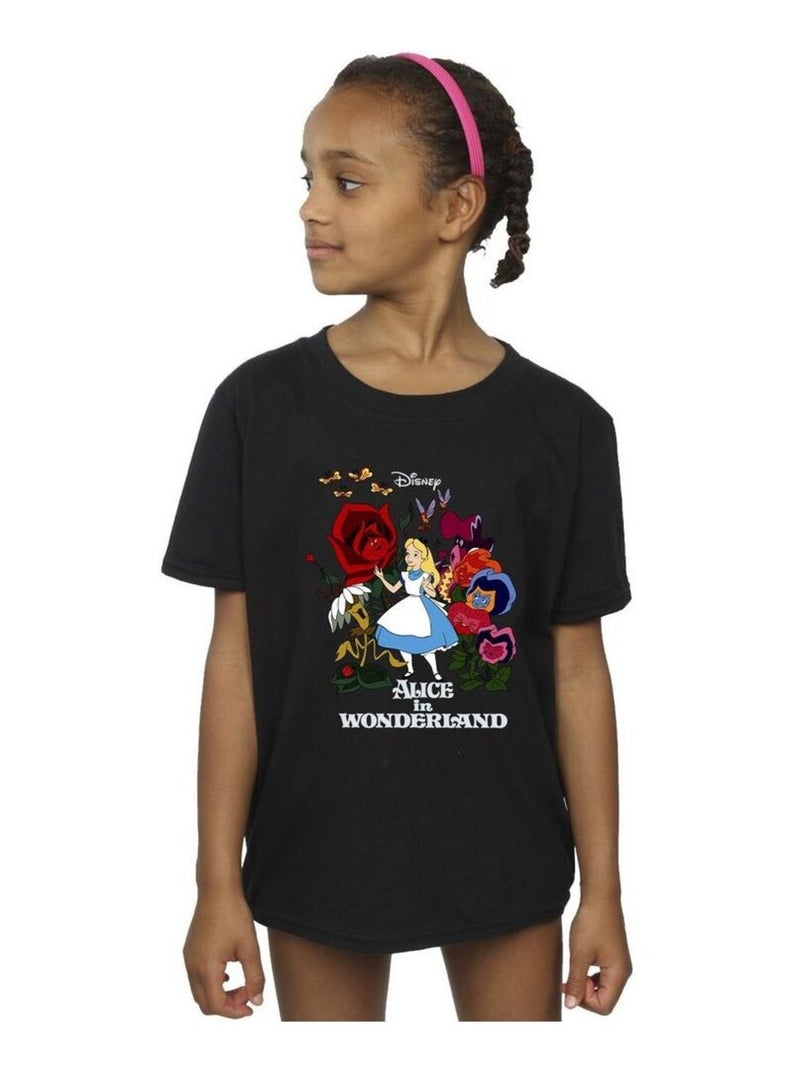 Disney - T-shirt ALICE IN WONDERLAND Noir - Kiabi