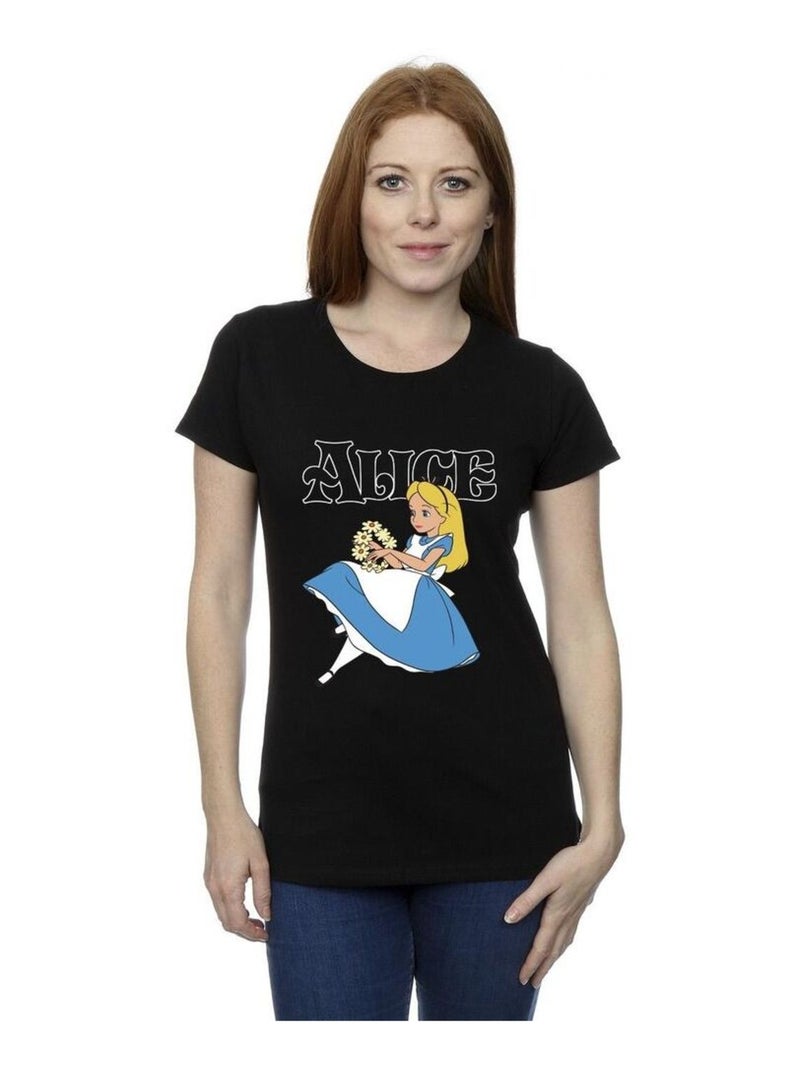Disney - T-shirt ALICE IN WONDERLAND Noir - Kiabi