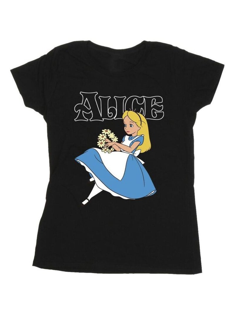 Disney - T-shirt ALICE IN WONDERLAND Noir - Kiabi