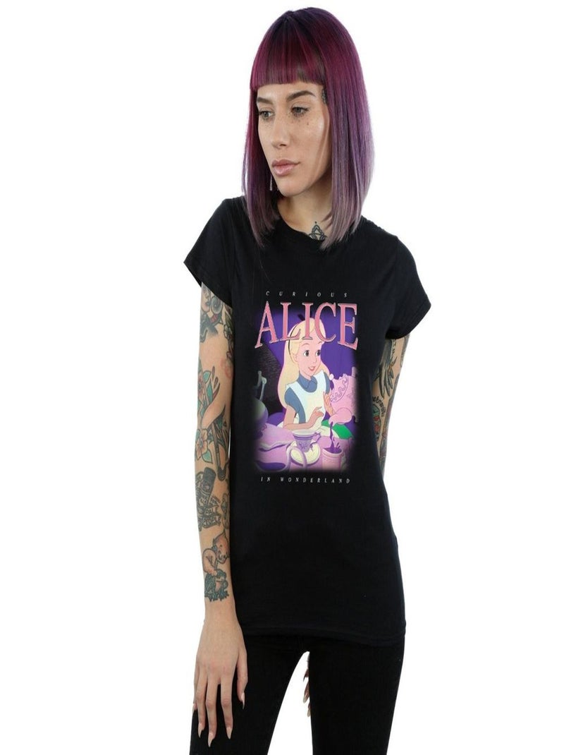 Disney - T-shirt ALICE IN WONDERLAND Noir - Kiabi