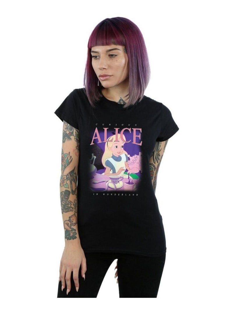 Disney - T-shirt ALICE IN WONDERLAND Noir - Kiabi
