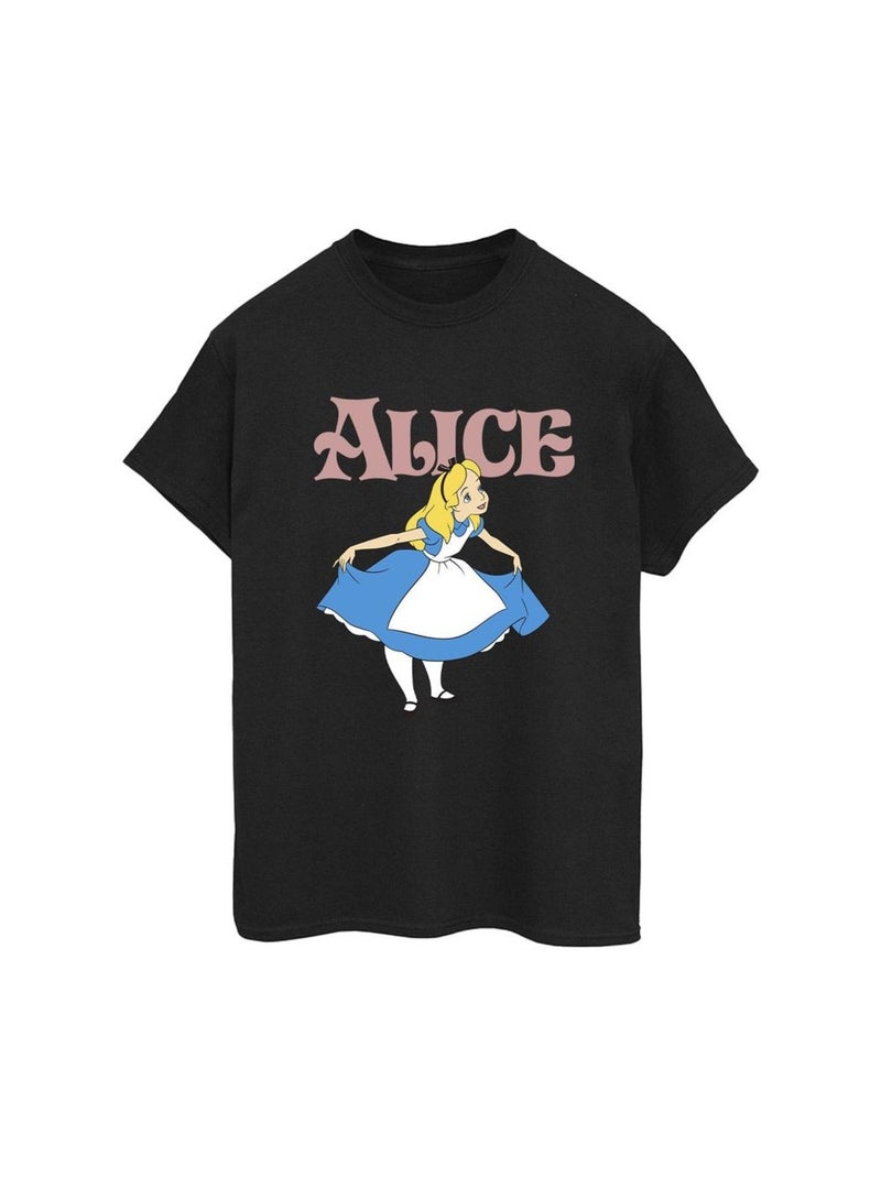 Disney - T-shirt ALICE IN WONDERLAND TAKE A BOW Noir - Kiabi