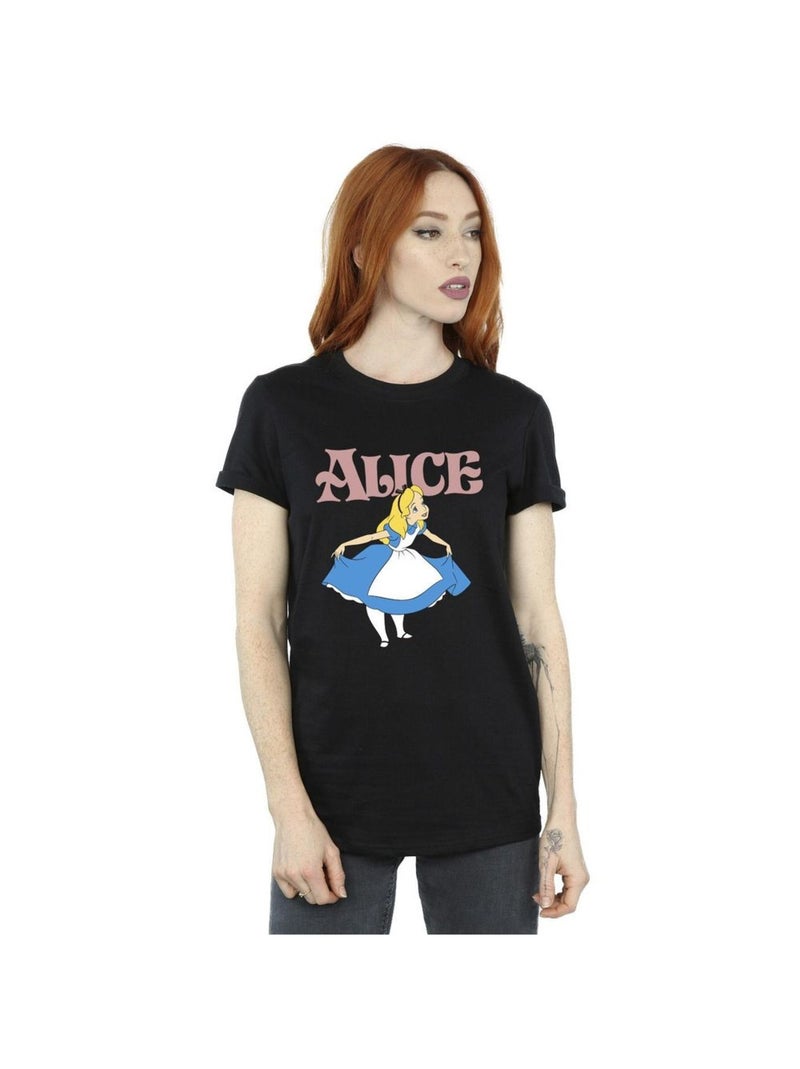 Disney - T-shirt ALICE IN WONDERLAND TAKE A BOW Noir - Kiabi