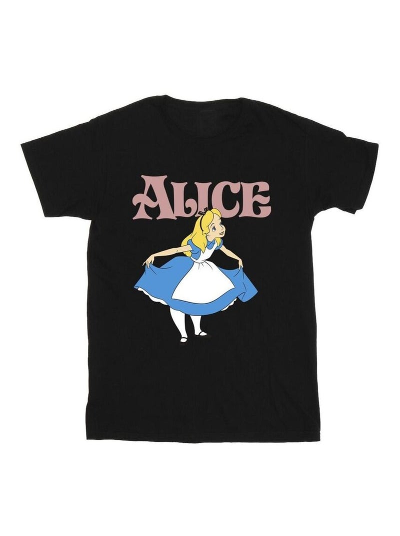 Disney - T-shirt ALICE IN WONDERLAND TAKE A BOW Noir - Kiabi