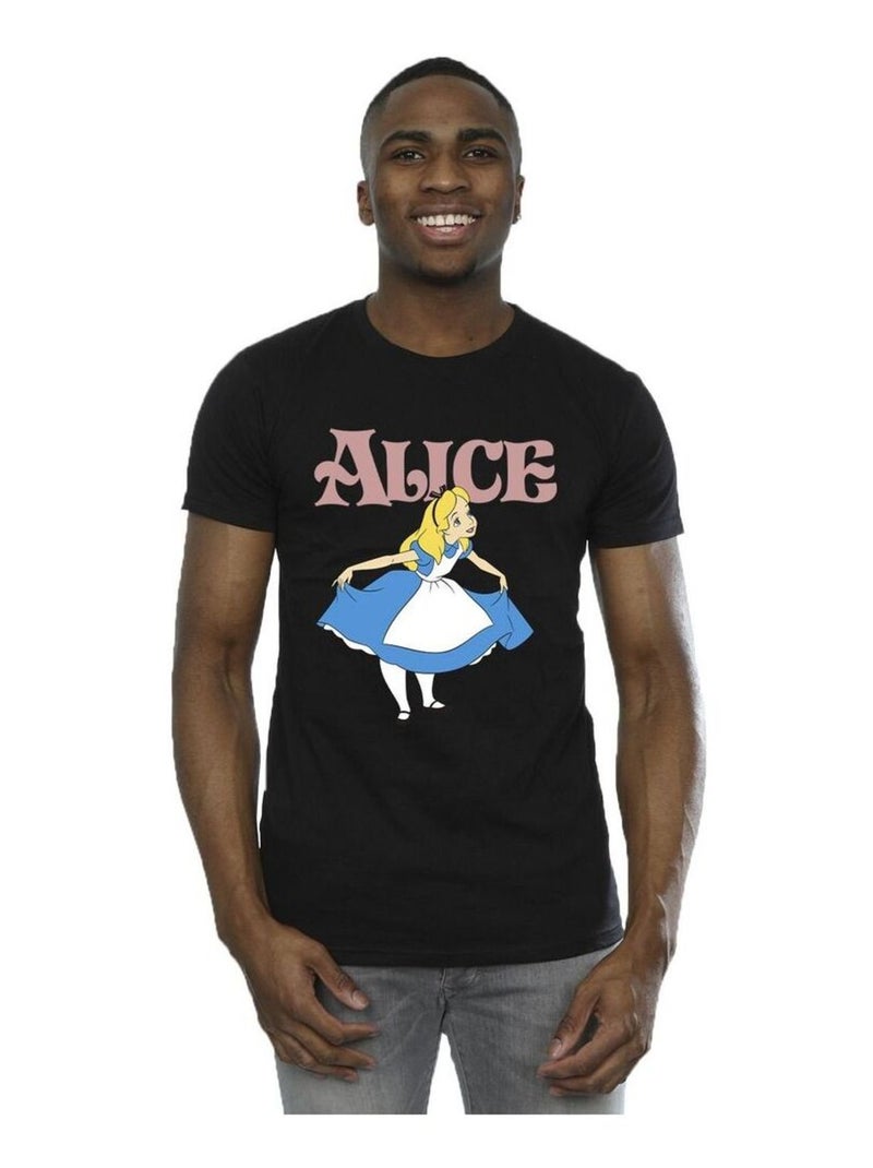 Disney - T-shirt ALICE IN WONDERLAND TAKE A BOW Noir - Kiabi