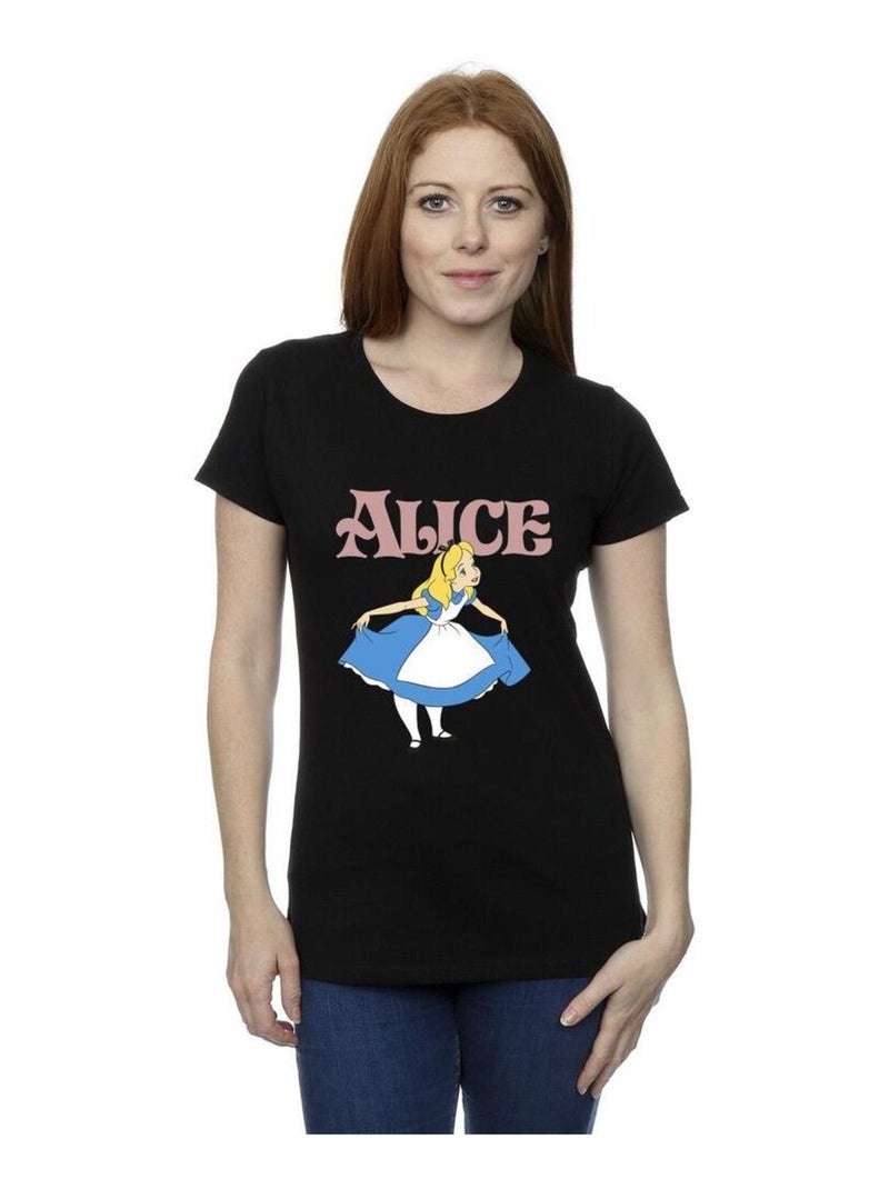 Disney - T-shirt ALICE IN WONDERLAND TAKE A BOW Noir - Kiabi