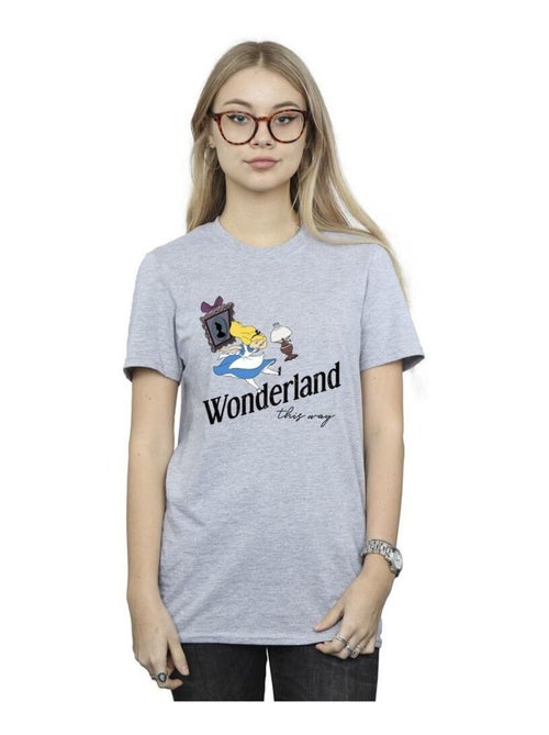 Disney - T-shirt ALICE IN WONDERLAND THIS WAY - Kiabi