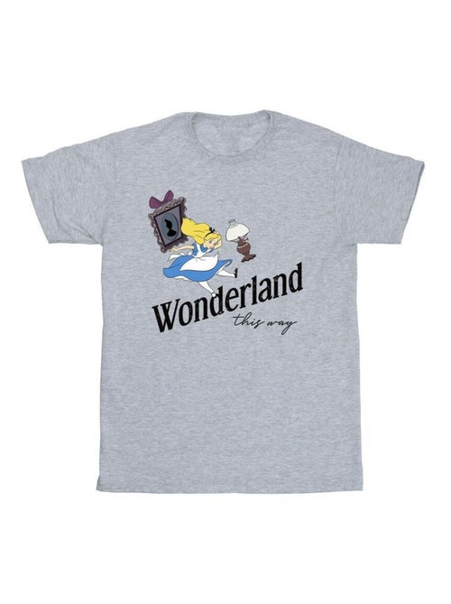 Disney - T-shirt ALICE IN WONDERLAND THIS WAY - Kiabi