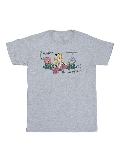 Disney - T-shirt ALICE IN WONDERLAND WHAT KIND OF GARDEN - Kiabi Disney - T-shirt ALICE IN WONDERLAND WHAT KIND OF GARDEN - Kiabi