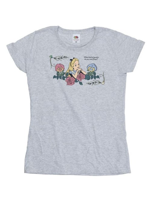 Disney - T-shirt ALICE IN WONDERLAND WHAT KIND OF GARDEN - Kiabi