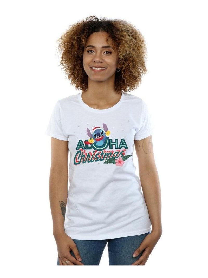 Disney - T-shirt ALOHA Blanc - Kiabi