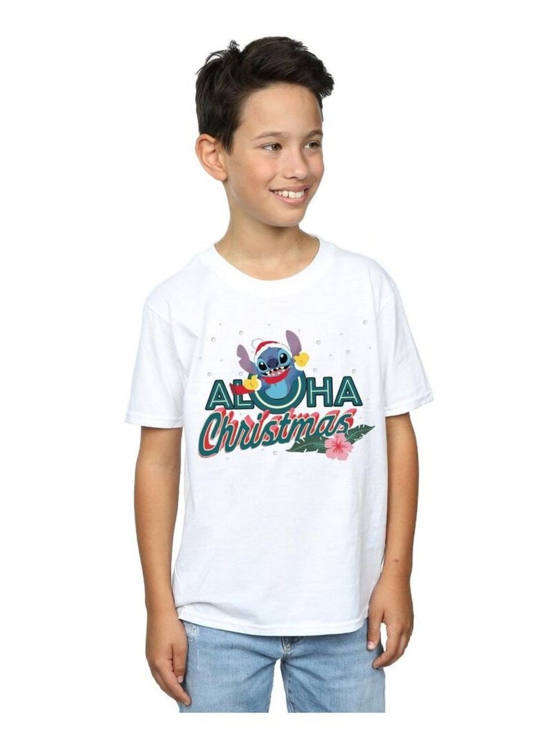 Disney - T-shirt ALOHA Blanc - Kiabi