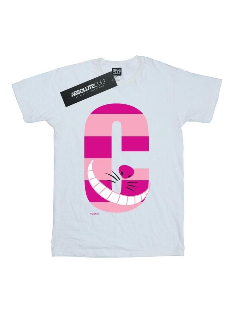 Disney - T-shirt ALPHABET A IS FOR ARIEL ALICE Blanc - Kiabi