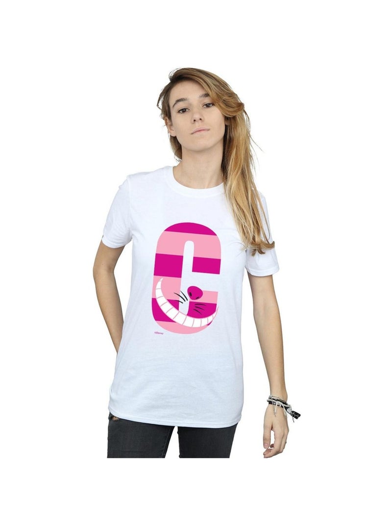 Disney - T-shirt ALPHABET A IS FOR ARIEL ALICE Blanc - Kiabi