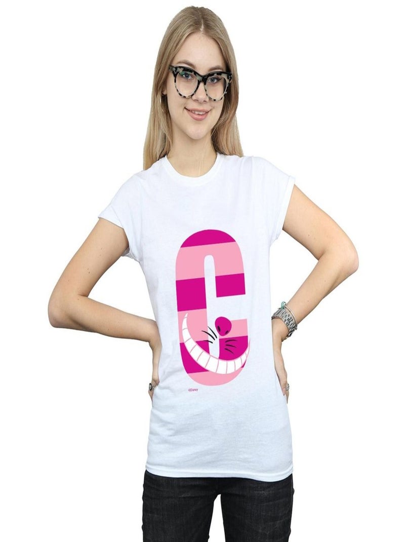 Disney - T-shirt ALPHABET A IS FOR ARIEL ALICE Blanc - Kiabi