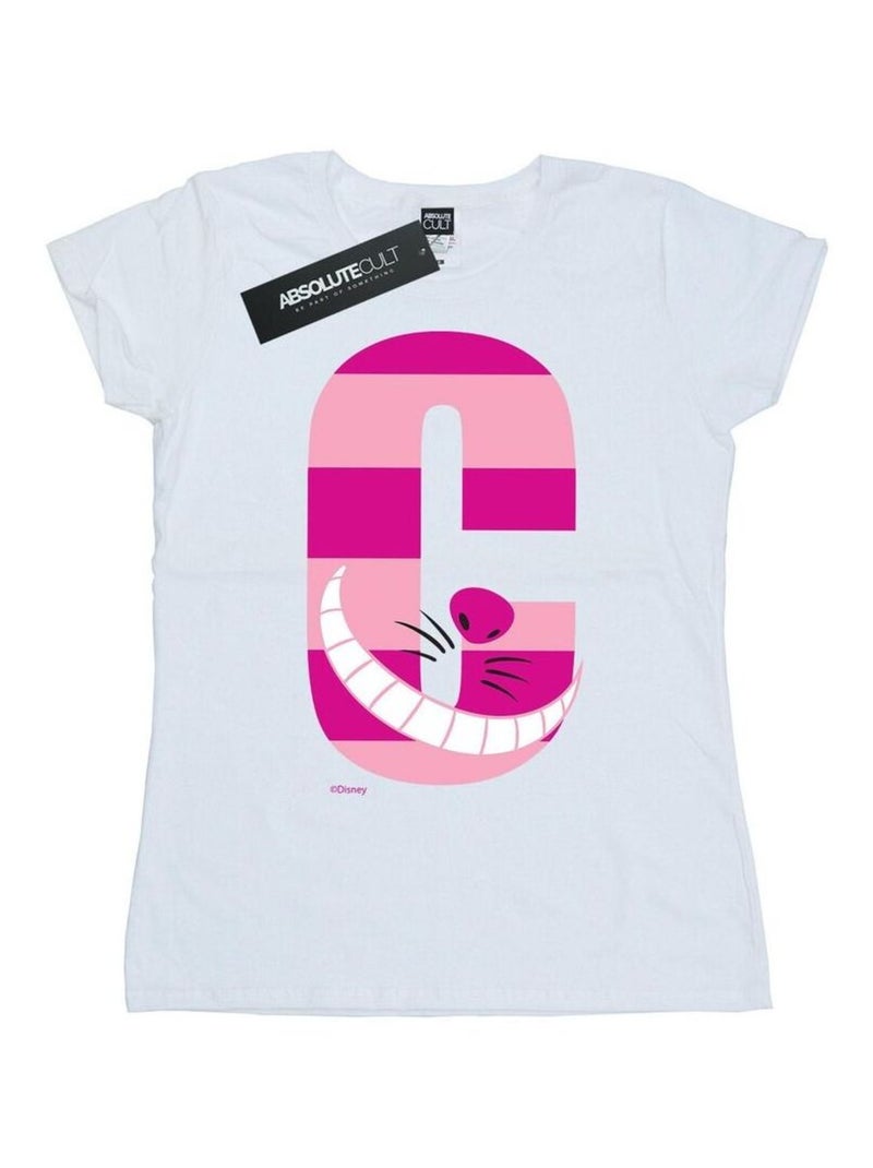 Disney - T-shirt ALPHABET A IS FOR ARIEL ALICE Blanc - Kiabi