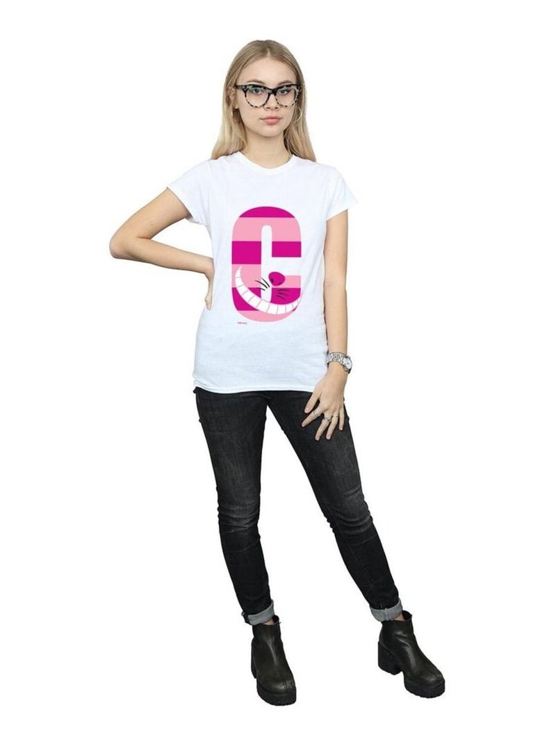 Disney - T-shirt ALPHABET A IS FOR ARIEL ALICE Blanc - Kiabi