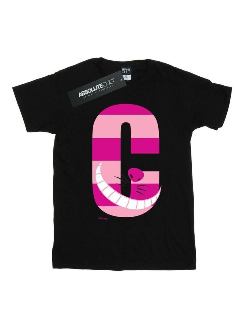 Disney - T-shirt ALPHABET A IS FOR ARIEL ALICE Noir - Kiabi