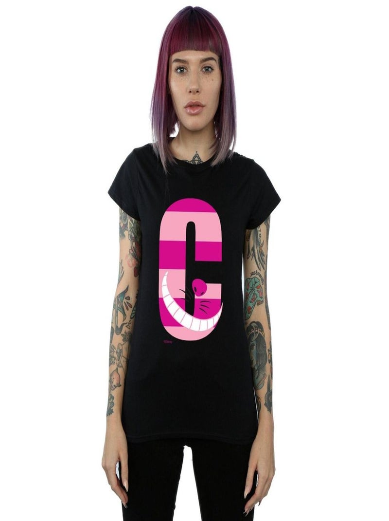 Disney - T-shirt ALPHABET A IS FOR ARIEL ALICE Noir - Kiabi