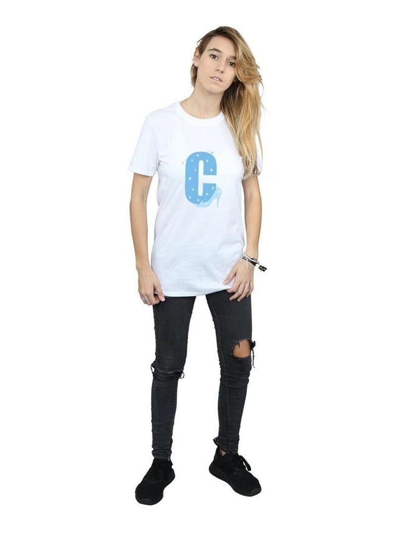 Disney - T-shirt ALPHABET C IS FOR CINDERELLA Blanc - Kiabi