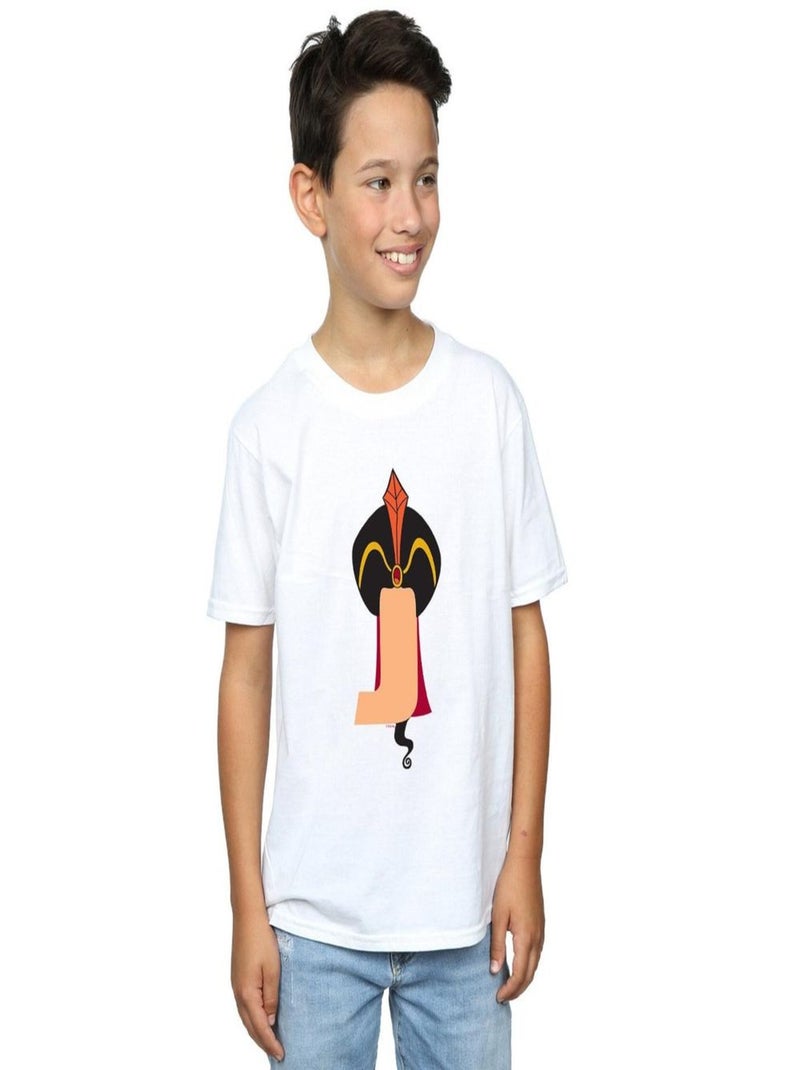 Disney - T-shirt ALPHABET J IS FOR JAFAR Blanc - Kiabi