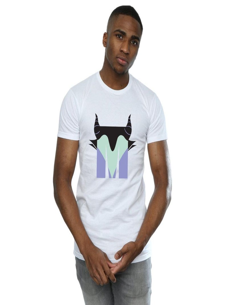 Disney - T-shirt ALPHABET M IS FOR MALEFICENT Blanc - Kiabi