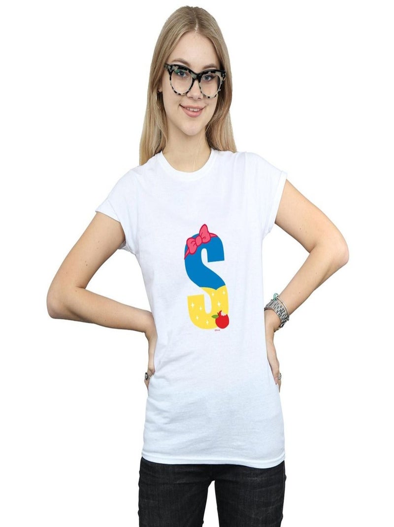 Disney - T-shirt ALPHABET S IS FOR SNOW WHITE Blanc - Kiabi