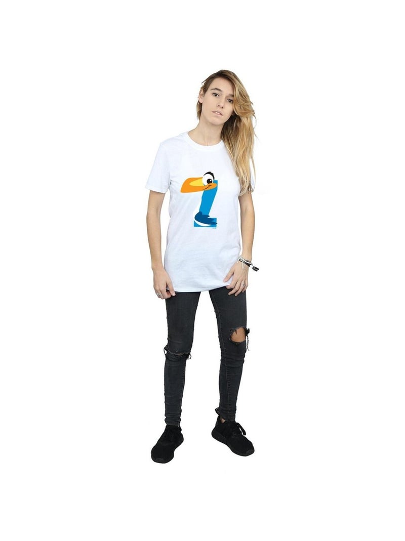 Disney - T-shirt ALPHABET Z IS FOR ZAZU Blanc - Kiabi