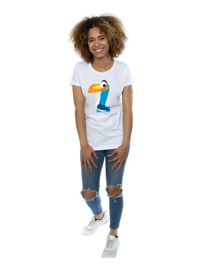 Disney - T-shirt ALPHABET Z IS FOR ZAZU Blanc - Kiabi