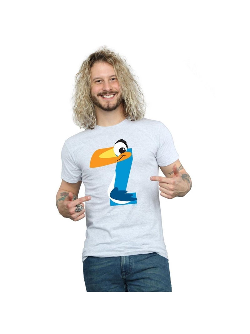 Disney - T-shirt ALPHABET Z IS FOR ZAZU Gris chiné - Kiabi