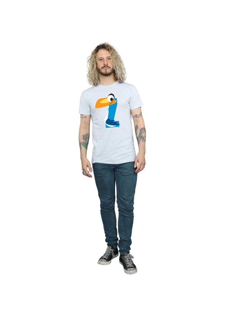 Disney - T-shirt ALPHABET Z IS FOR ZAZU Gris chiné - Kiabi