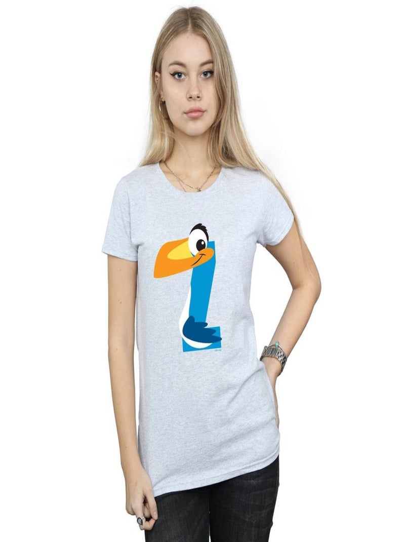 Disney - T-shirt ALPHABET Z IS FOR ZAZU Gris chiné - Kiabi