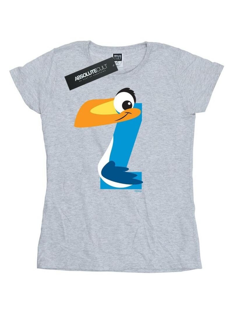 Disney - T-shirt ALPHABET Z IS FOR ZAZU Gris chiné - Kiabi