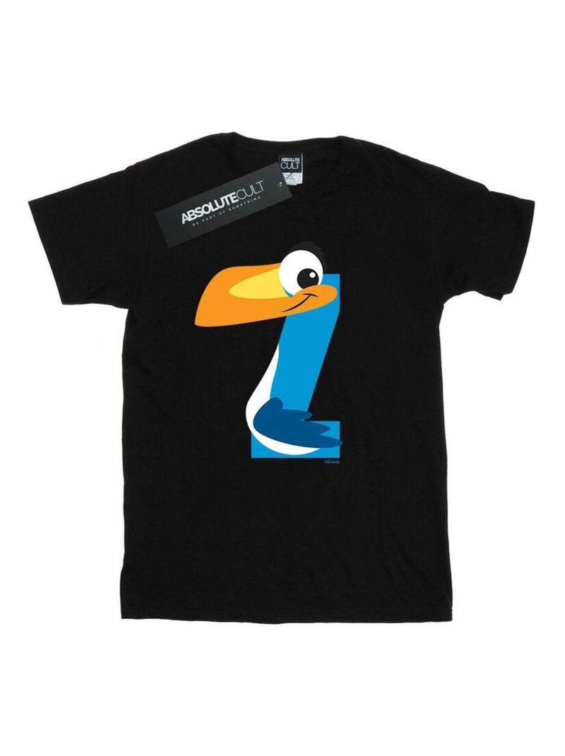 Disney - T-shirt ALPHABET Z IS FOR ZAZU Noir - Kiabi