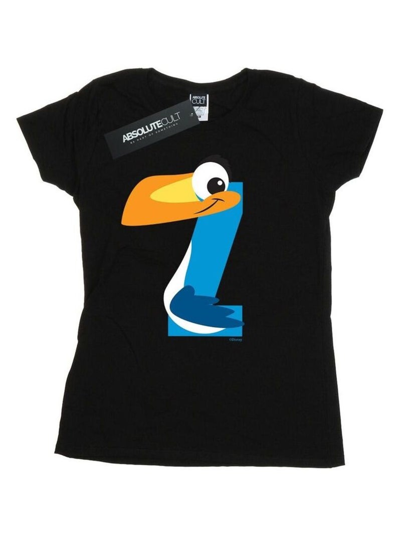 Disney - T-shirt ALPHABET Z IS FOR ZAZU Noir - Kiabi