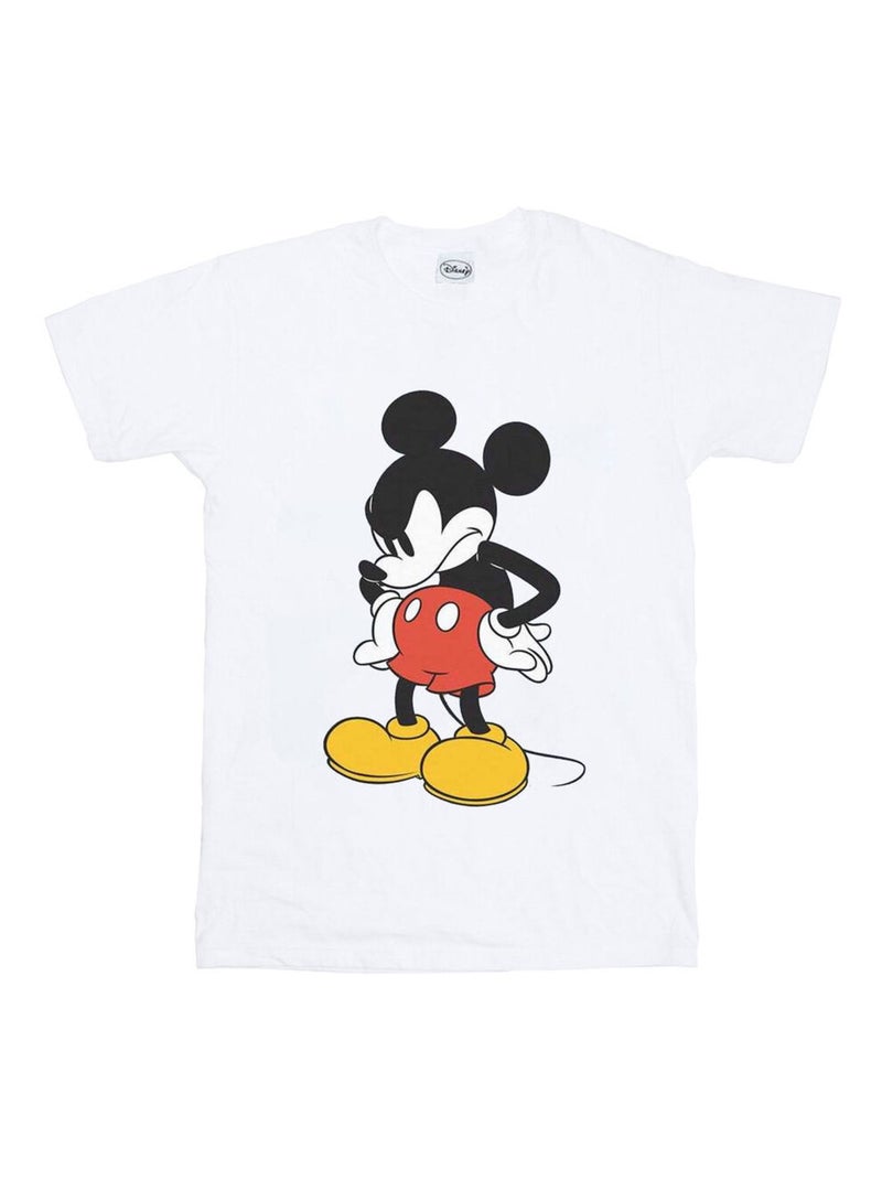 Disney - T-shirt ANGRY LOOK DOWN Blanc - Kiabi