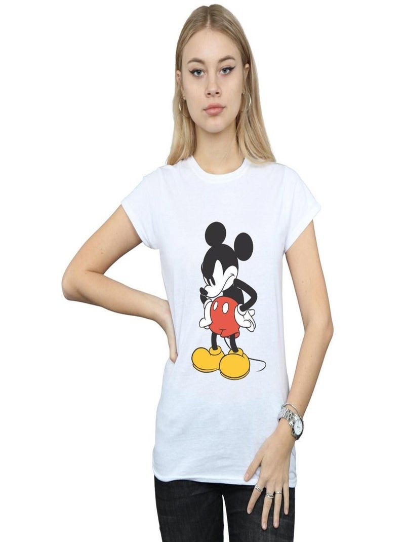 Disney - T-shirt ANGRY LOOK DOWN Blanc - Kiabi