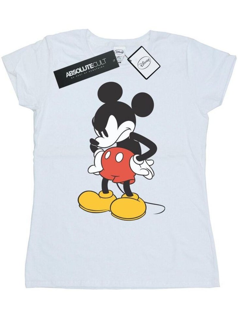 Disney - T-shirt ANGRY LOOK DOWN Blanc - Kiabi