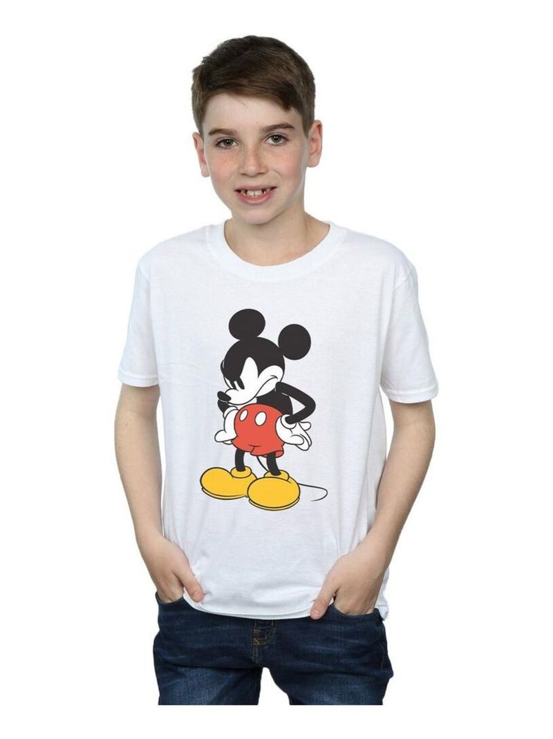 Disney - T-shirt ANGRY LOOK DOWN Blanc - Kiabi