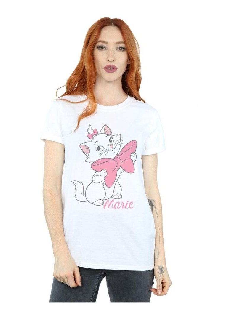 Disney - T-shirt ARISTOCATS BOW Blanc - Kiabi