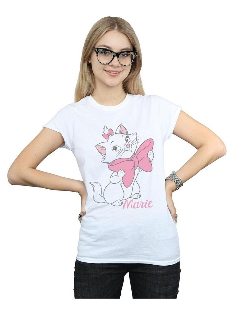 Disney - T-shirt ARISTOCATS BOW Blanc - Kiabi