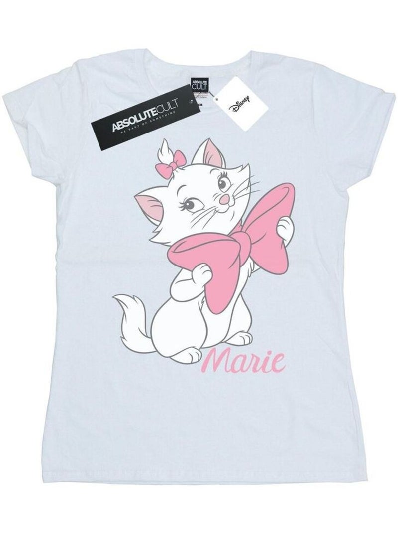 Disney - T-shirt ARISTOCATS BOW Blanc - Kiabi