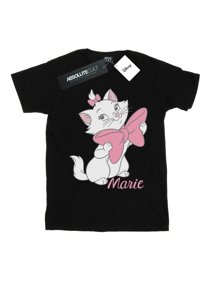Disney - T-shirt ARISTOCATS BOW Noir - Kiabi