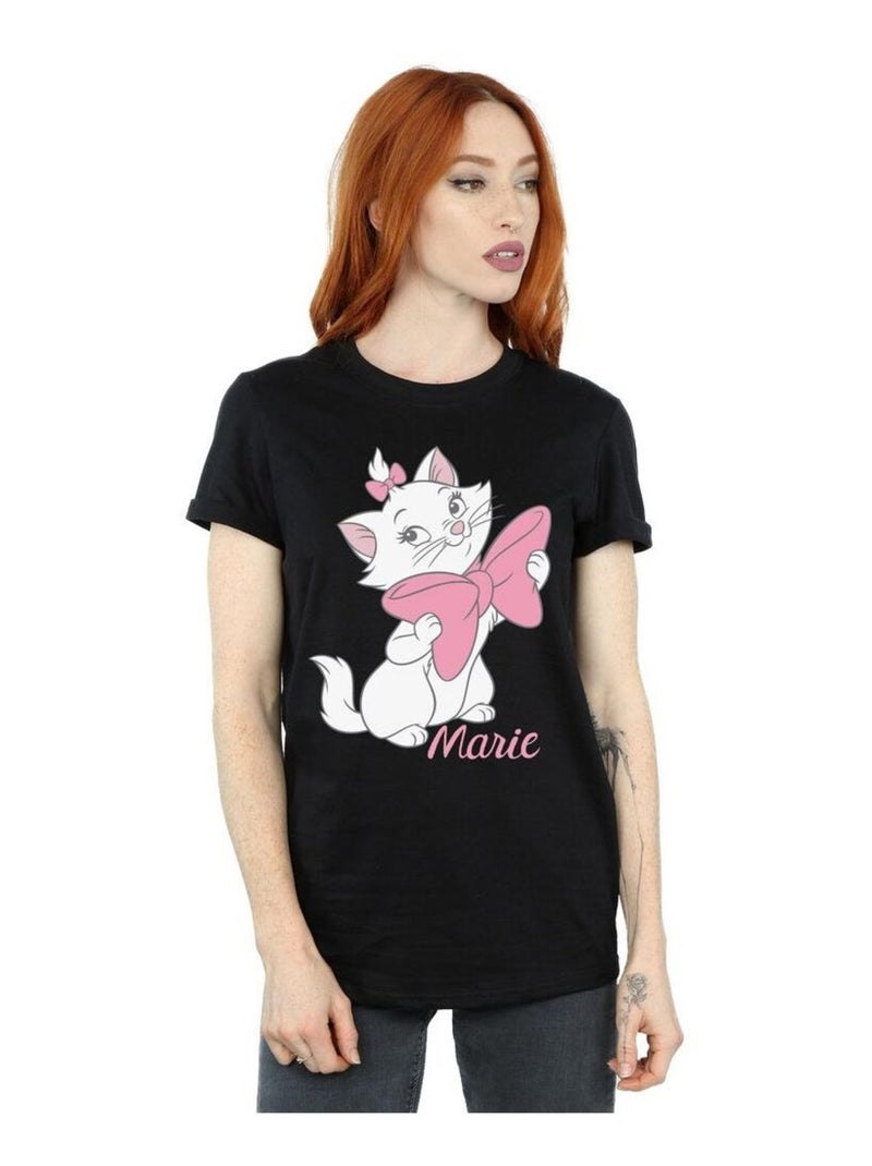 Disney - T-shirt ARISTOCATS BOW Noir - Kiabi