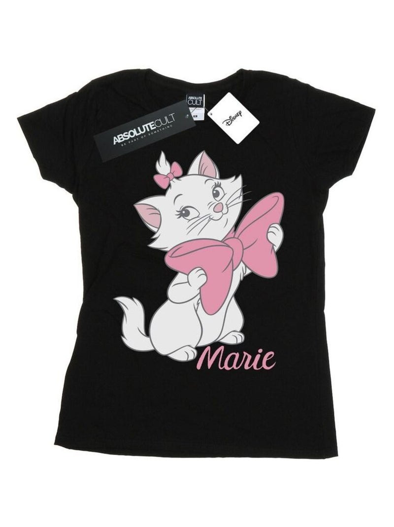 Disney - T-shirt ARISTOCATS BOW Noir - Kiabi