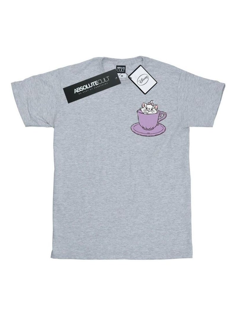 Disney - T-shirt ARISTOCATS Gris chiné - Kiabi