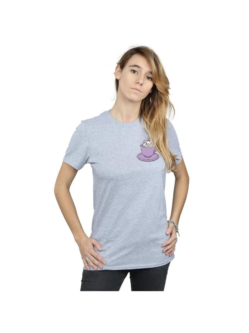 Disney - T-shirt ARISTOCATS Gris chiné - Kiabi